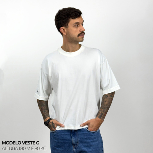 Camiseta Boxy Wnc Off White Não Encolhe