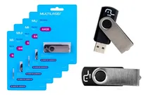 Comprar Kit 5 Pendriver Twist Multilaser 64gb Usb 2.0 Original