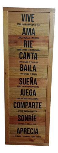 Cartel De Maderas Con Frases Londres
