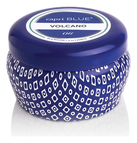 Capri Blue Mini Vela De Lata - 3 Oz - Volcán - Azul