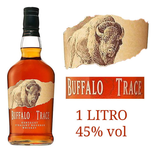 Whiskey Buffalo Trace Bourbon 1l 45% Premiado