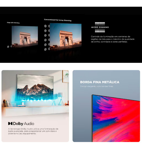 Smart Tv Led 32 Full Hd Com Android Tv Wi-fi, Bluetooth