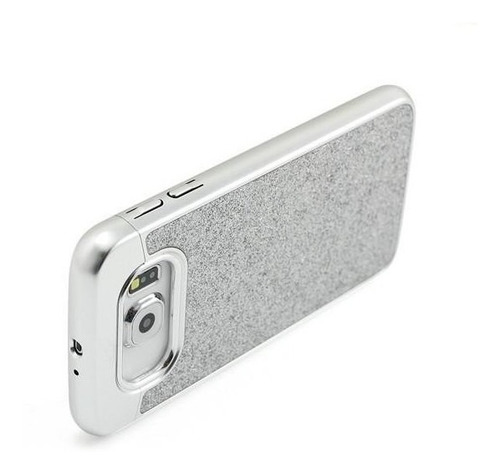 . Funda Prodigee Sparkle Para Samsung S6 Plata