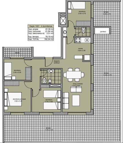 Apartamento En El Centro Cuatro Dormitorios