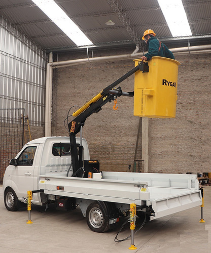 Hidrogrúa Electro Hidráulica Barquilla Elevador Grúa Liviana