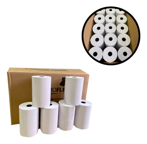 Thermo Flexo 80x40 Branca Neutra De 30 Unidades Por Kit