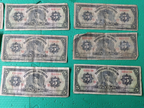 Lote De Billetes Antiguos Envío Gratis 10 Billetes Viejos (Usado)