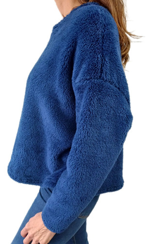 Buzo Peluche Corderito Bifaz Mujer