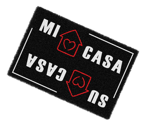 Tapete Capacho divertido Boas-vindas Mi Casa su casa