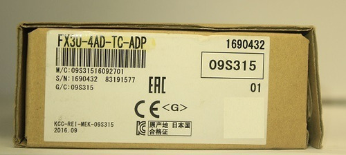Fx3u-4ad-tc-adp 4 Channel Tc Input Module For
