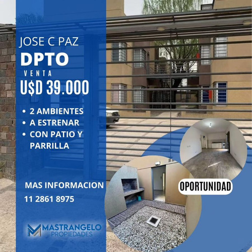 Venta Departamento 1 Dormitorio José C. Paz