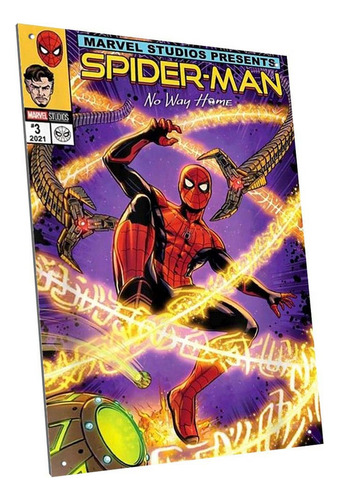 Cartel Chapa Decorativo Portada Comic Spiderman Modelo A6