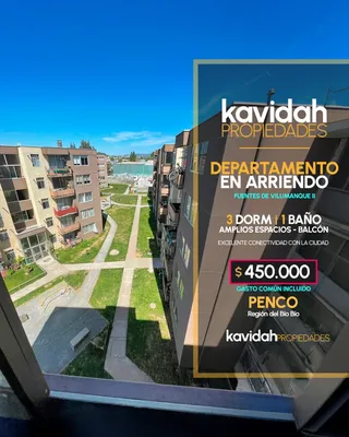 Departamento en arriendo