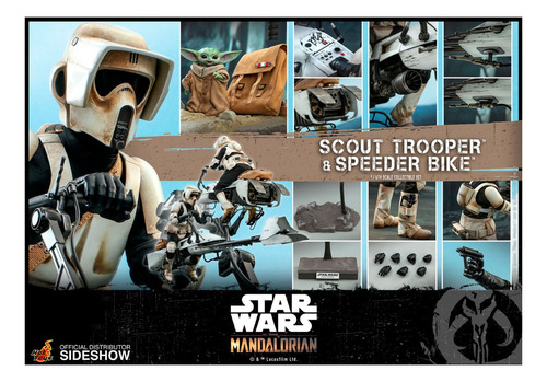 Scout Trooper & Speeder Bike 1/6 Mandalorian Hot Toys Tms017