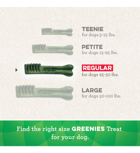 Obsequios Dentales Para Perros Greenies Regular 227 G