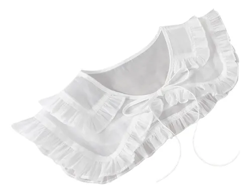 Cuello Falso Plisado De Gasa Chal Desmontable Decoración