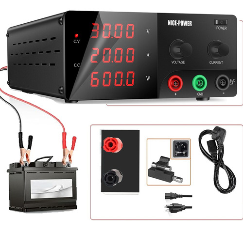 30v 20a 600w Fuente De Alimentación Ajustable Laboratorio