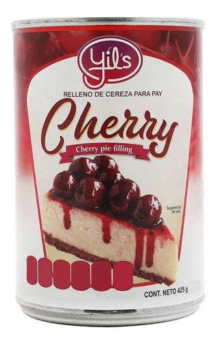 Relleno Para Pay Cereza Yils Cherry Pie Filling 425grs