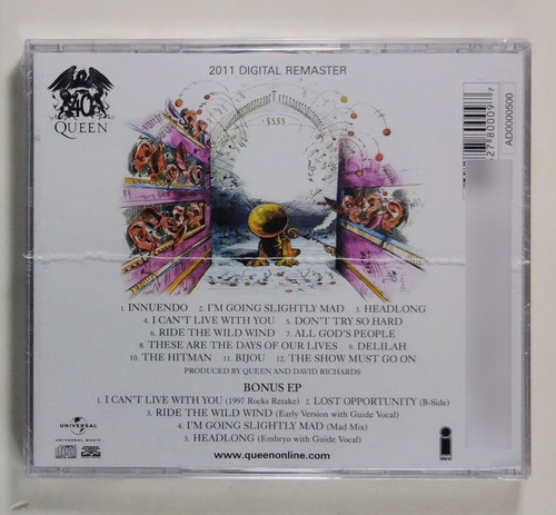 Cd Queen - Innuendo / Deluxe Edition 2 Cds (novo/lacrado)