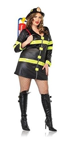 Traje De Fuego De Mujer Adulta - Más El Tamaño De 1x / 2x.