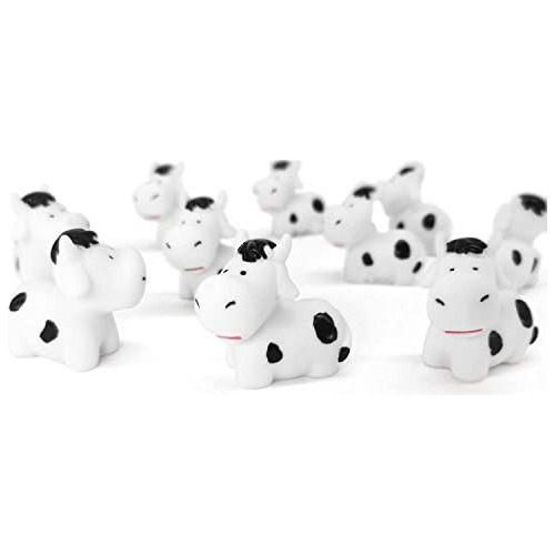 Kit De 10 Figuritas De Mini Animales Vaca, Miniaturas J...