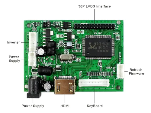 Controladora Lcd Hdmi Vga 14.1 15.4 1280x800 Lcd 1ccfl