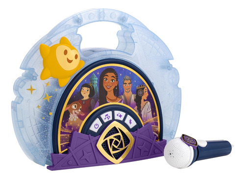 Ekids Disney Wish Micrófono Karaoke Con Bluetooth Speak...
