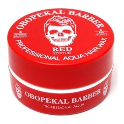 Cera Gel Fijador Obopekal Para Barba Pelo Pomada Capilar Roj