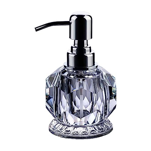 Crystal Glass Soap Dispenser For Bathroom, Modern Decor...