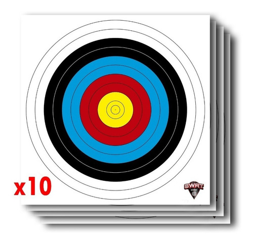 Imagen 3 de 10 de Blanco Arqueria Fita Color 65cm X 65cm X10 Arco Flecha Swat