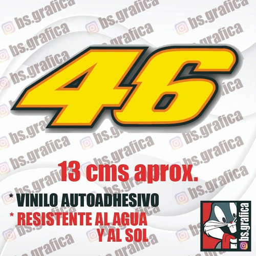 Sticker 46 Valentino Rossi