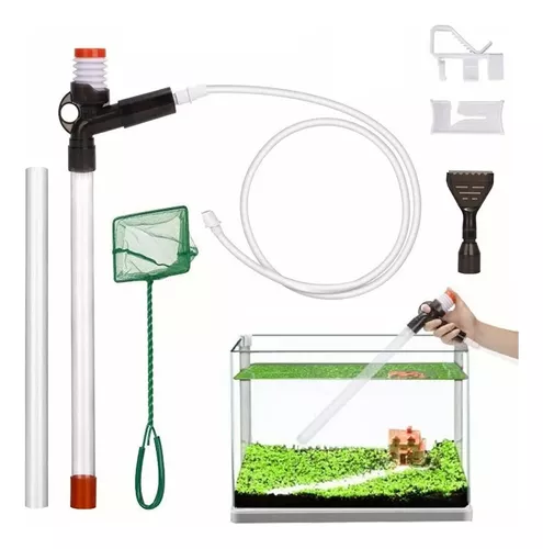 Ksvaye Sifonador Acuario Portátil Filtro Acuario Manual Limpiador de Grava  con Cepillo de Esponja Acuarios Accesorios para Limpiar y Cambiar el Agua  del Tanque : : Productos para mascotas