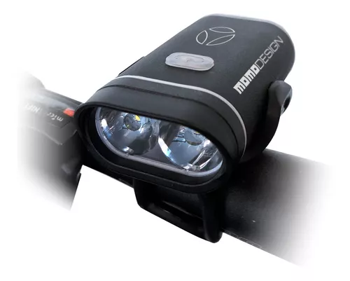 MOMODESIGN Luz delantera para bicicleta HL02, linterna LED de 300 lúmenes,  enfoque de zoom estrecho/amplio, seguridad de visión nocturna, recargable