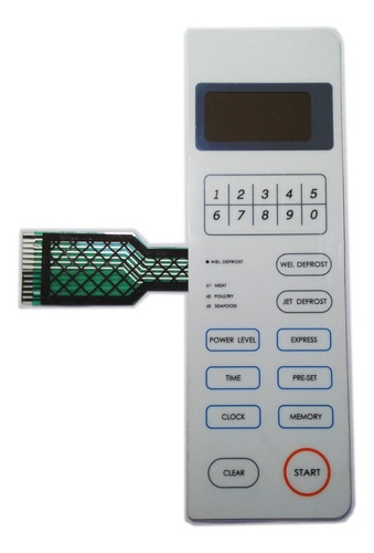Imagen 1 de 2 de Membrana Teclado Top House Wp700al17 Frente 2611 Microondas
