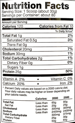 Prostar Proteína 100% Whey 5 Lb - 80 Servicios