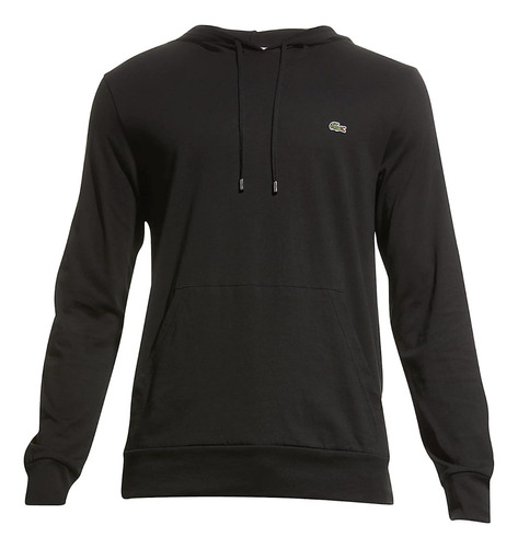 Sudadera Ligera Lacoste Color Negro Original Th9349-51