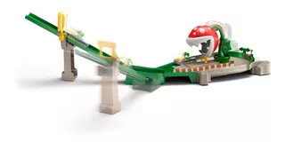 Hot Wheels Mario Kart Circuito Pistas Rampa Piraña + Yoshi Color Multicolor