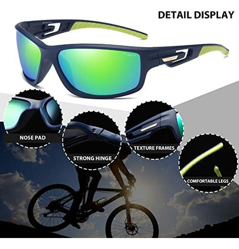 100 Classic Gafas De Sol Deportivas Unisex Lentes Polarizada
