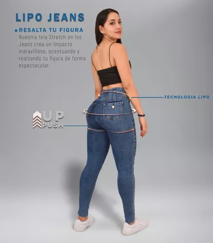 Jeans Dama Pantalones Mujer Colombiano Maxi Pompa