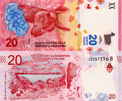 Argentina - 20 Pesos - Año 2017