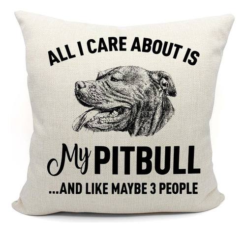 Mancheng-zi Fundas De Almohada Pitbull 18x18, Fundas De Almo