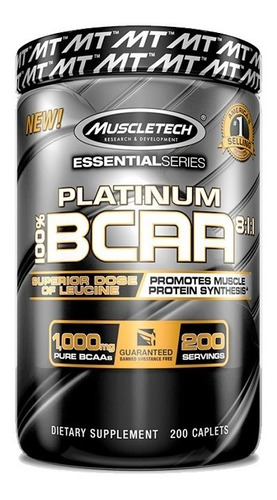Muscletech Platinum Bcaa 8:1:1 200 Tabletas