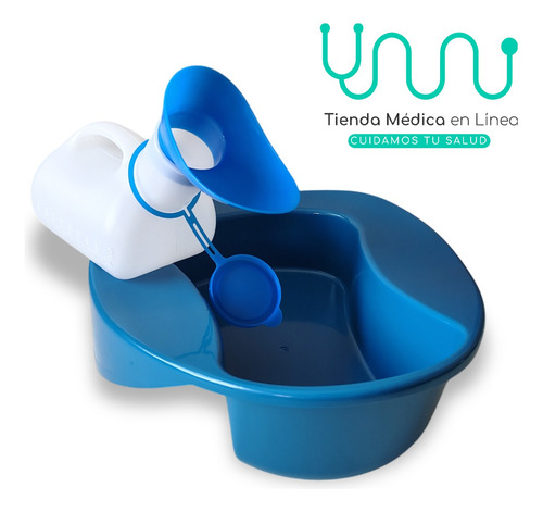 Set Para Paciente Comodo Urinal Unisex + Comodo Baño