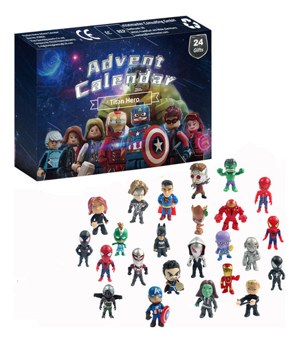 24 Unidades De Figuras De Acción Avenger Toys Countdown Adve