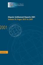 Libro Dispute Settlement Reports 2001: Volume 6, Pages 20...