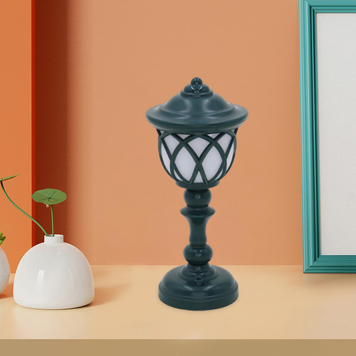 Mini Lámpara De Mesa Estilo Retro Luz De Noche Led