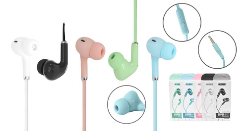 Audífonos Auriculares Cascos Celulares Micrófono Plug 3,5mm