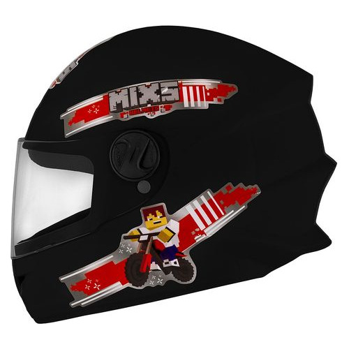 Casco Niños Mixs Negro Mate -thormoto-