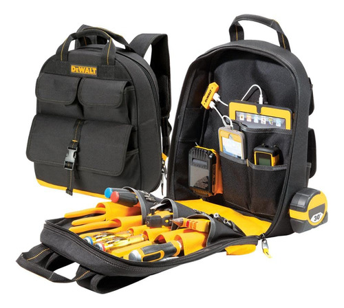 Mochila Herramientas Carga Usb Dewalt Dgc530, Negra/amarilla