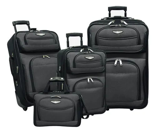 Juego De 4 Piezas Luggage Travel Select Amsterdam, Gris